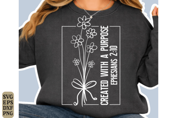 Floral Christian SVG Graphics for T-Shirt Designs