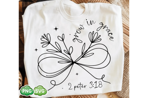 Grow in Grace SVG: Floral Graphics & T-Shirt Designs
