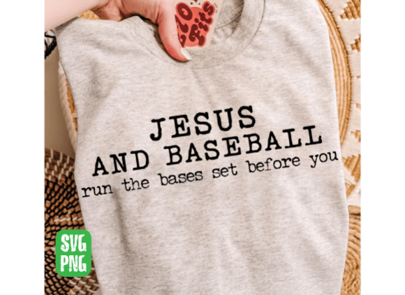 Jesus and Baseball SVG Graphics for T-Shirt Designs